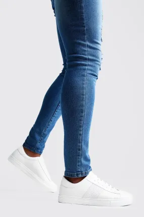 Textured Side Tape Sneakers