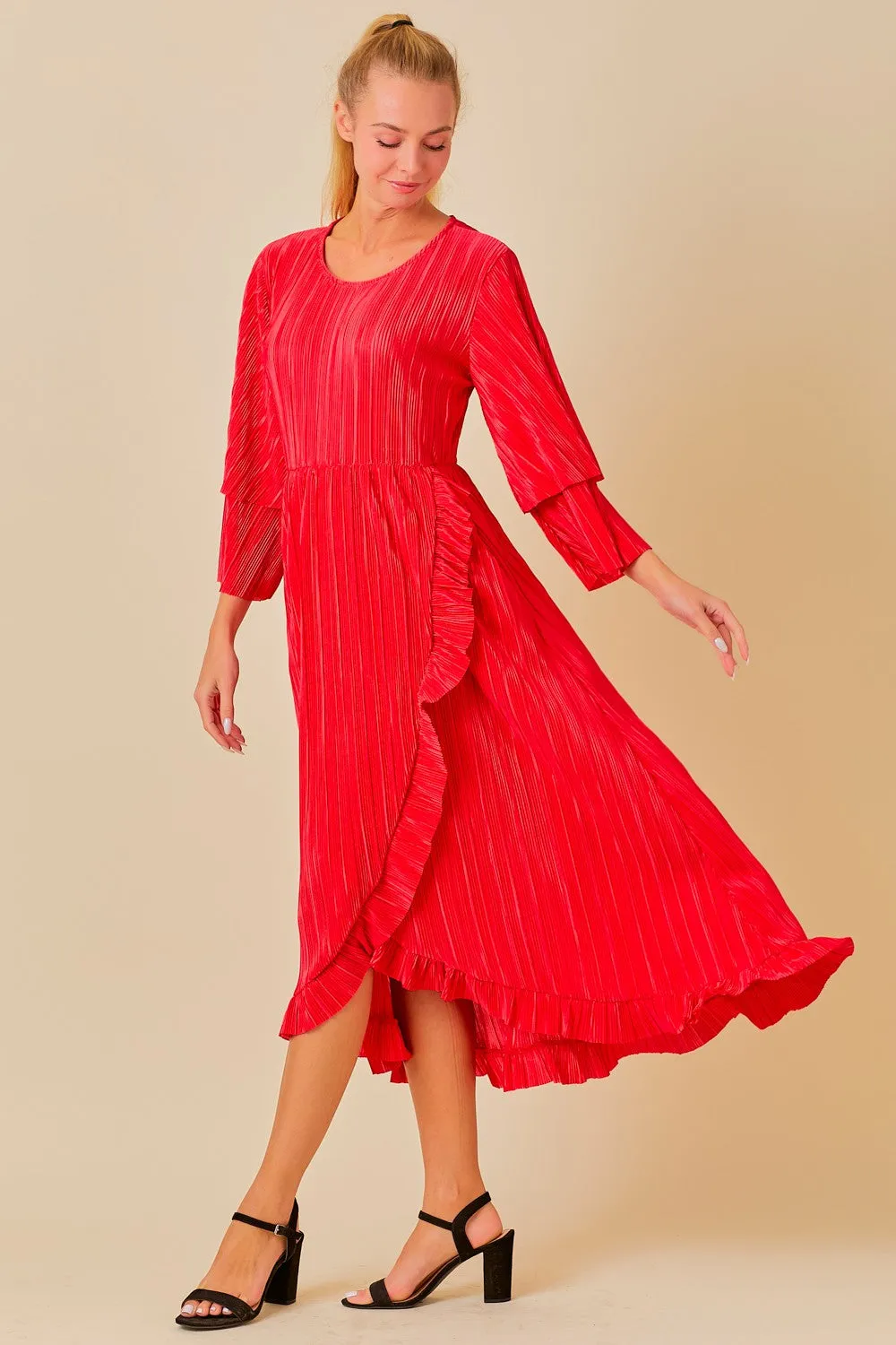 The Elegance Dress- Red