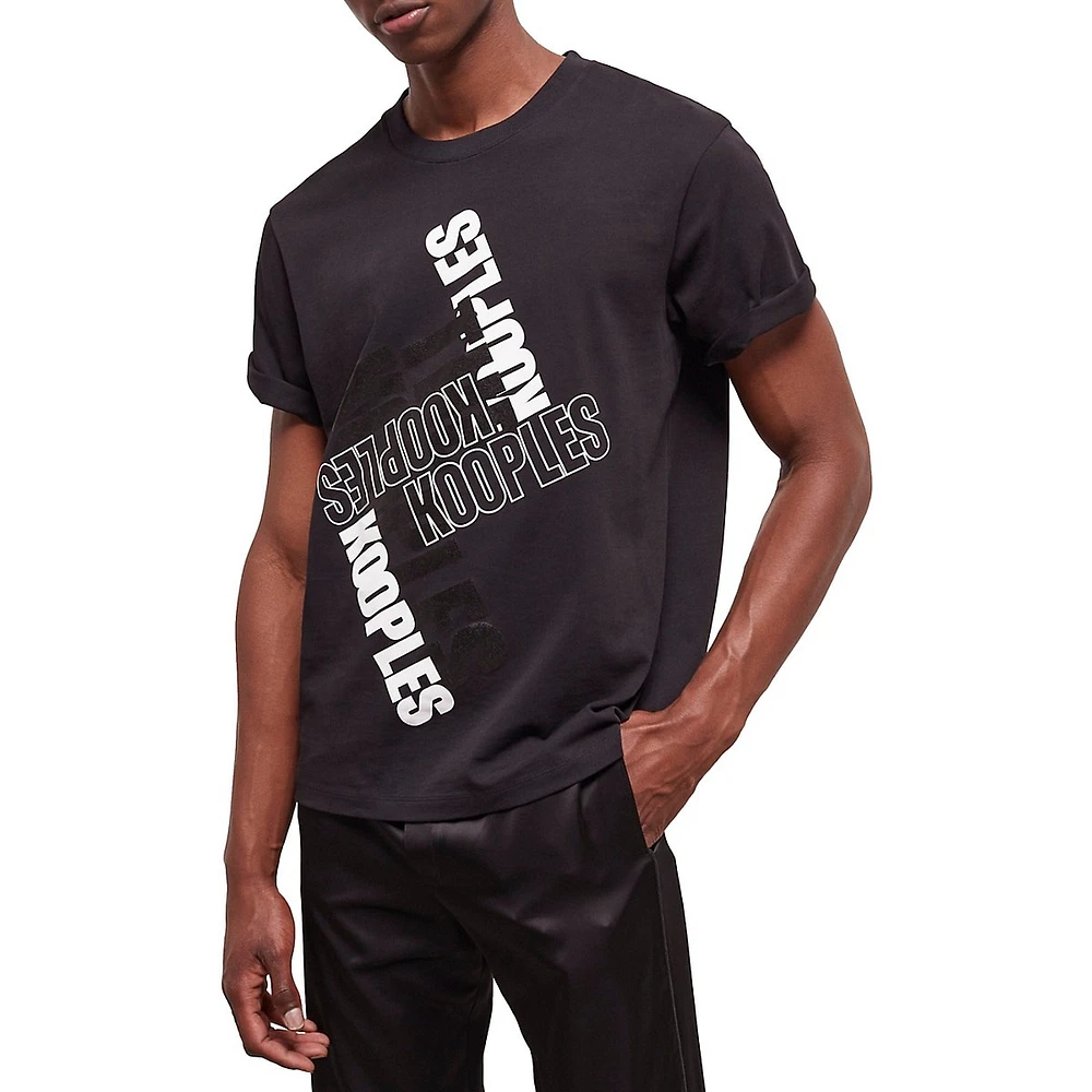 The Kooples Abstract Logo-Lettered T-Shirt