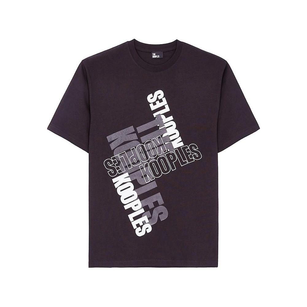 The Kooples Abstract Logo-Lettered T-Shirt