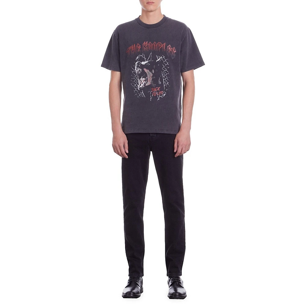 The Kooples Barking Dog Serigraphy T-Shirt