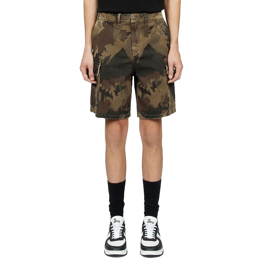 The Kooples Camouflage Cargo Shorts