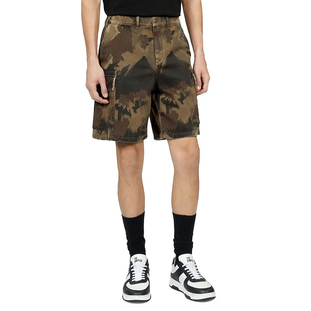 The Kooples Camouflage Cargo Shorts