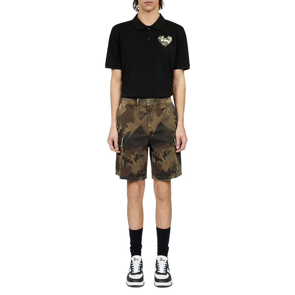 The Kooples Camouflage Cargo Shorts