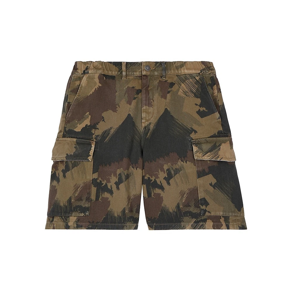 The Kooples Camouflage Cargo Shorts