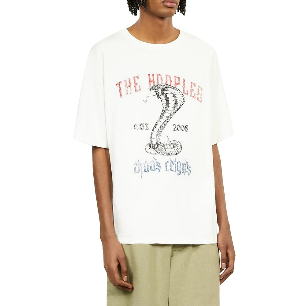 The Kooples Chaos Snake Serigraphy T-Shirt