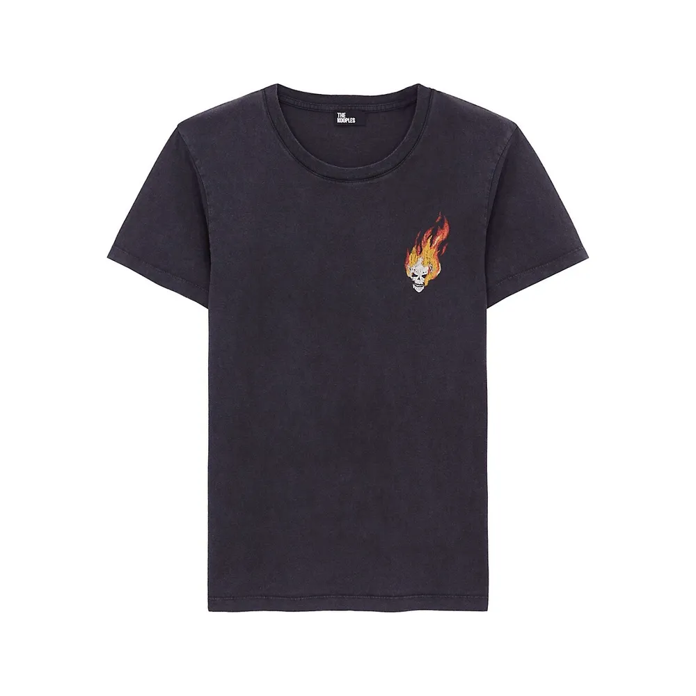 The Kooples Fiery Skull T-Shirt