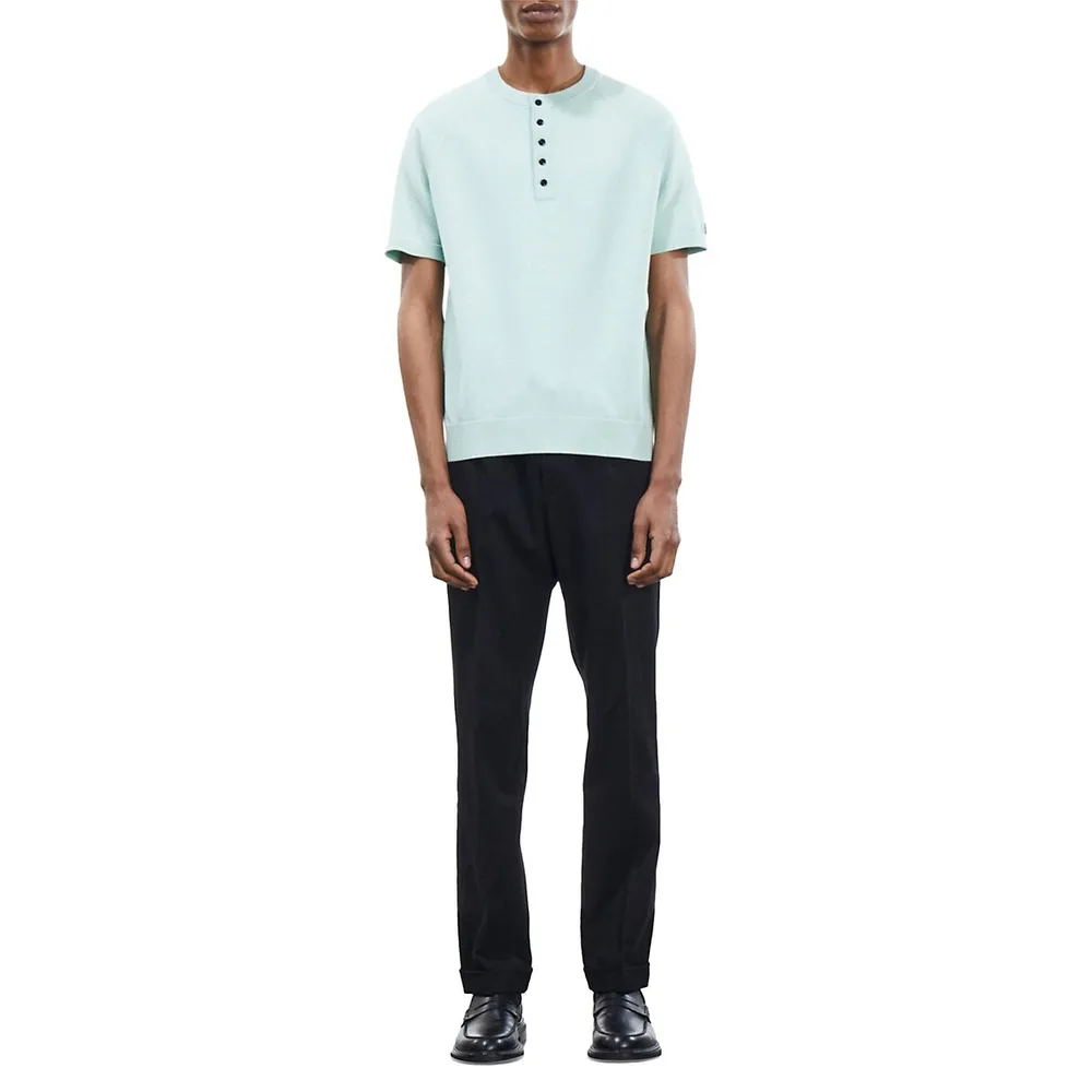 The Kooples Fitted Henley T-Shirt