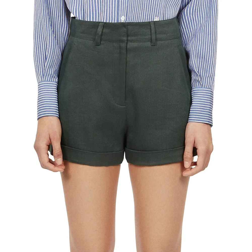 The Kooples Flat-Front Shorts