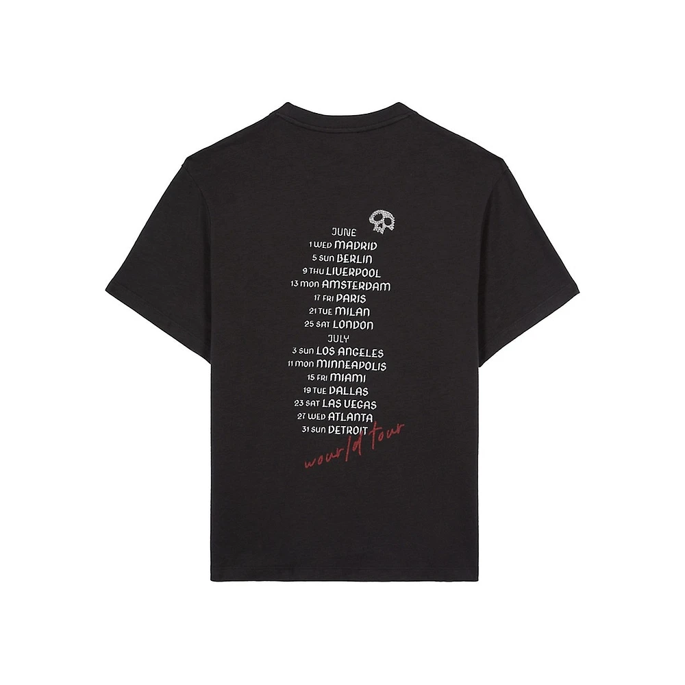 The Kooples Guitar Serigraphy Logo T-Shirt