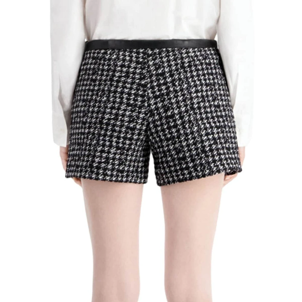 The Kooples Houndstooth Tweed Shorts