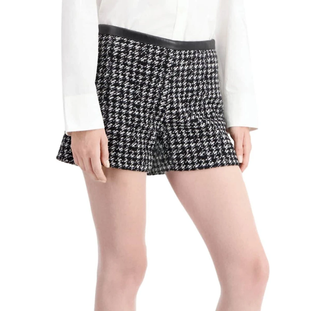 The Kooples Houndstooth Tweed Shorts