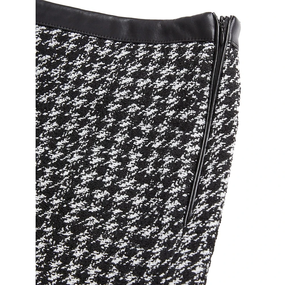 The Kooples Houndstooth Tweed Shorts