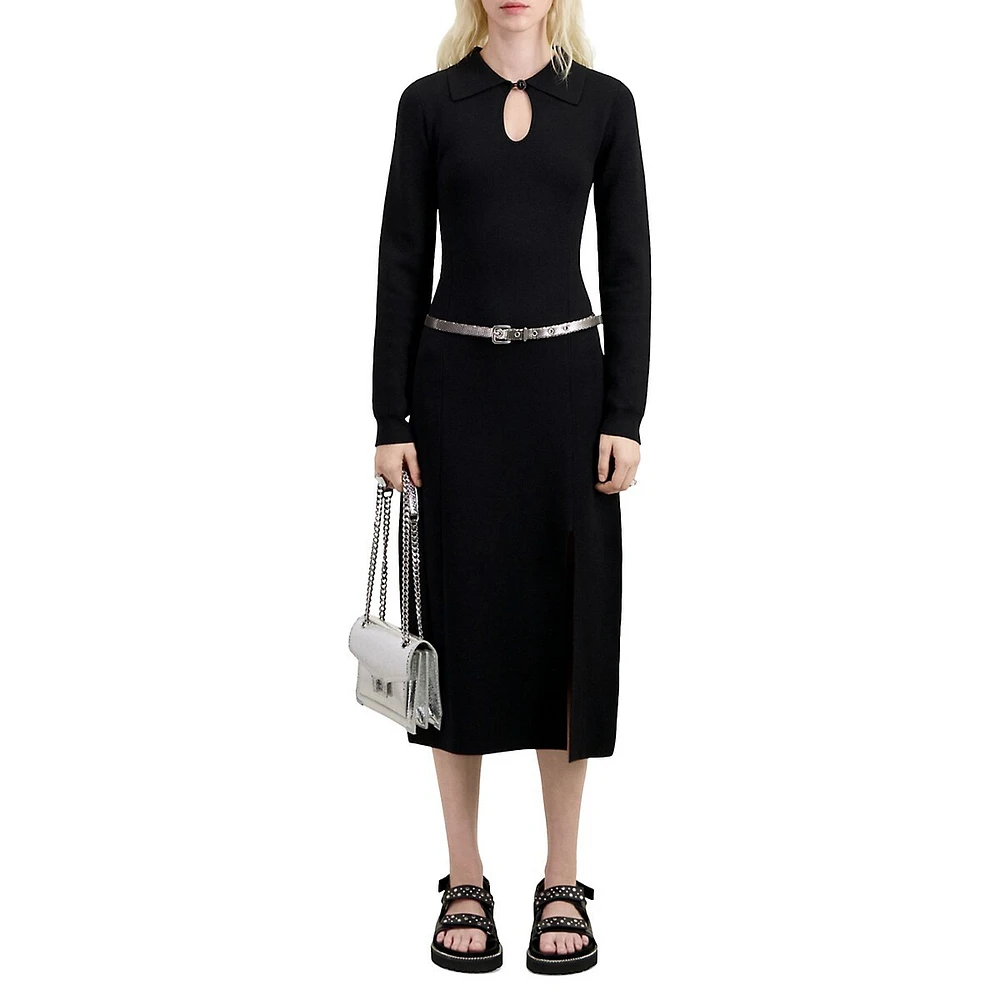 The Kooples Knit Midi Dress