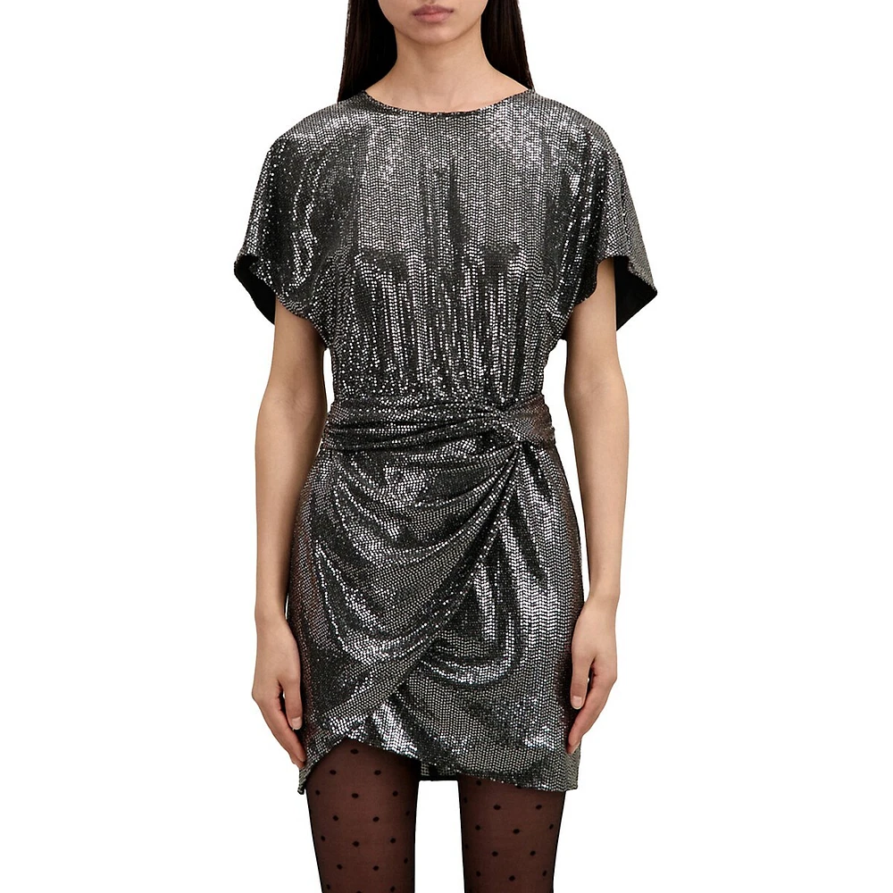 The Kooples Metallic Mini Dress