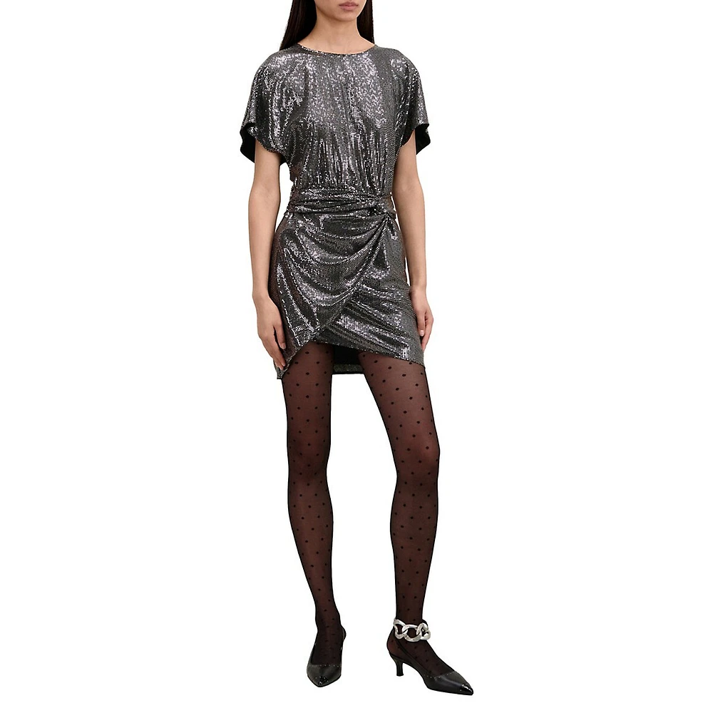 The Kooples Metallic Mini Dress