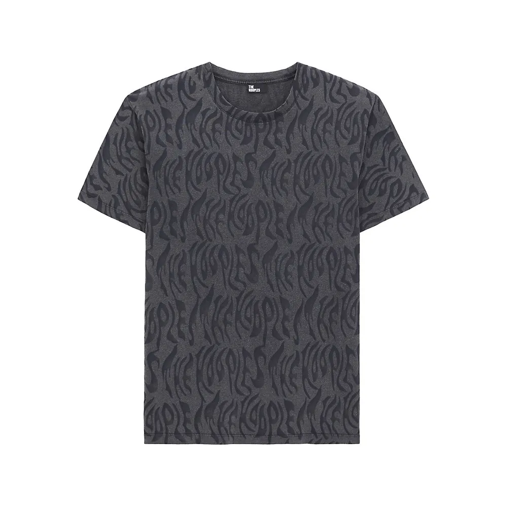 The Kooples On Fire Logo-Print T-Shirt