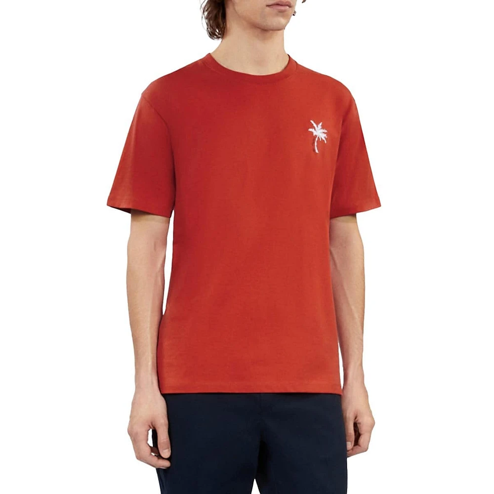 The Kooples Palm Tree Embroidery T-Shirt