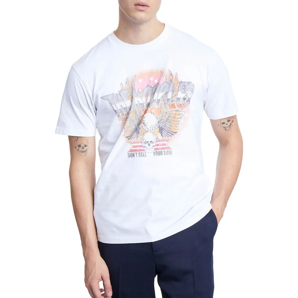 The Kooples Rock Eagle Serigraphy Logo T-Shirt