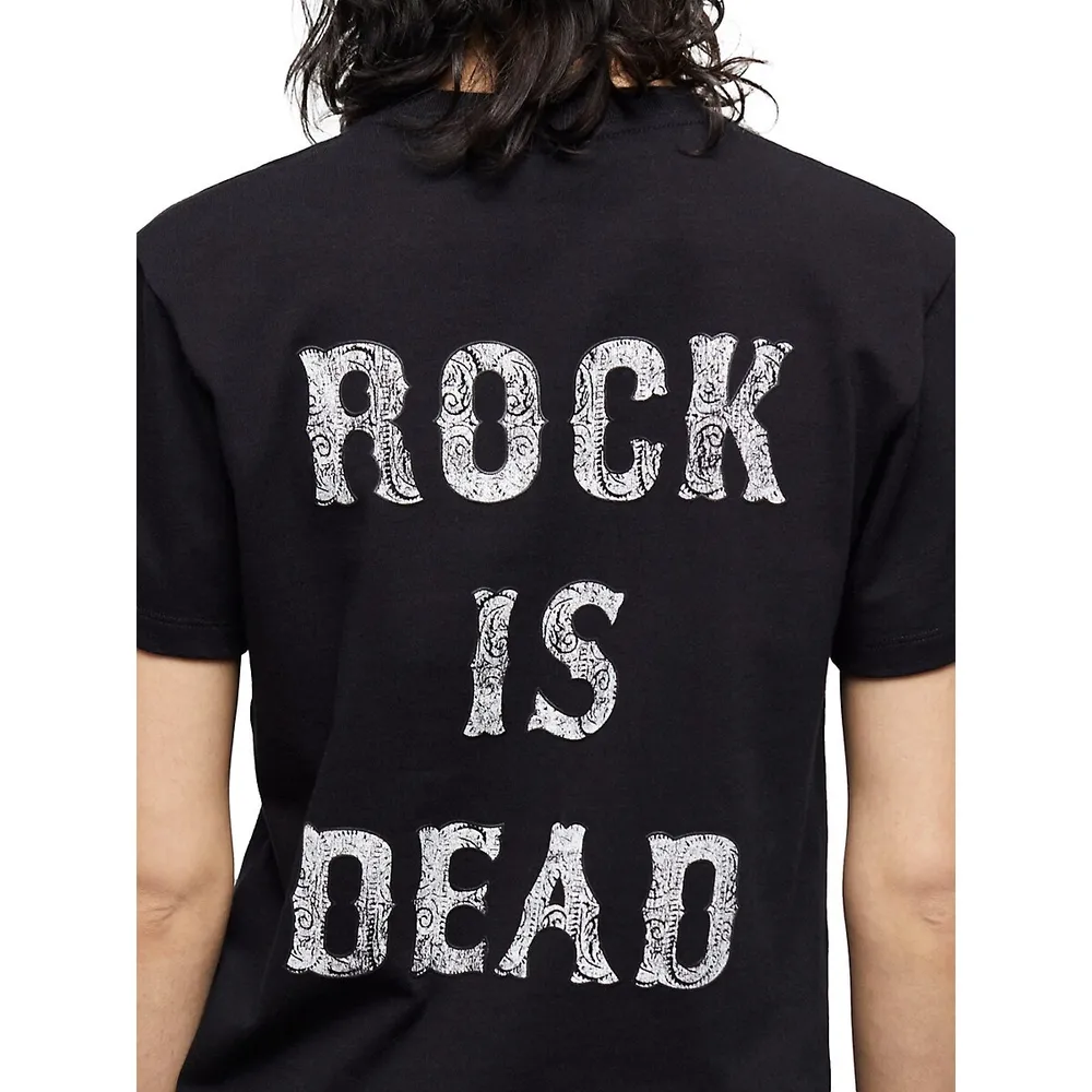 The Kooples Rock Is Dead Back Graphic T-Shirt