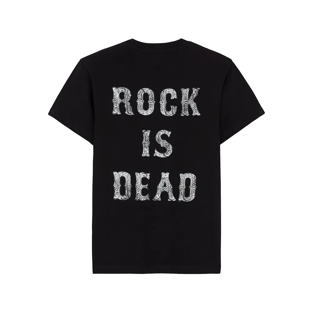 The Kooples Rock Is Dead Back Graphic T-Shirt