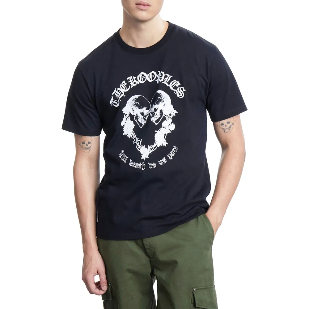 The Kooples Skull Graphic Logo T-Shirt