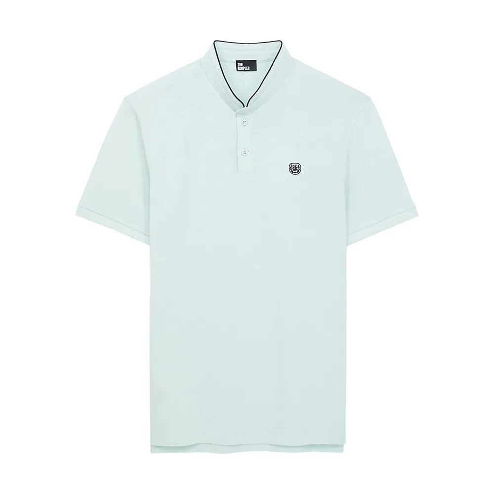 The Kooples Slim-Fit Officer-Collar Polo Shirt