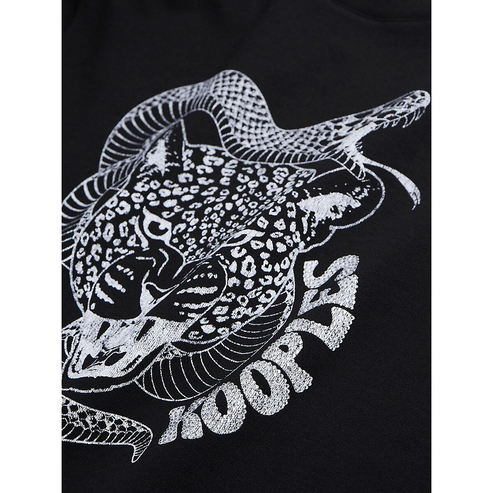 The Kooples Snake Leopard Serigraphy Sweatshirt