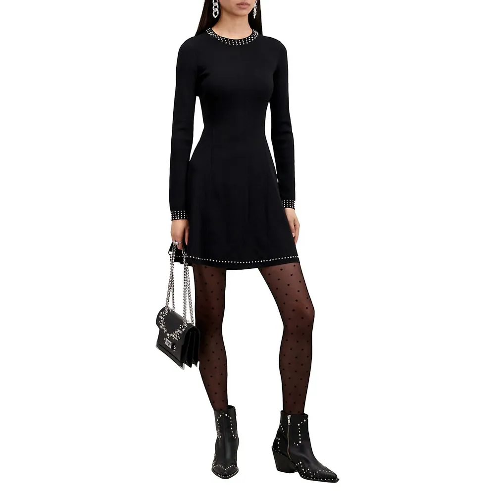 The Kooples Studded Skater Dress