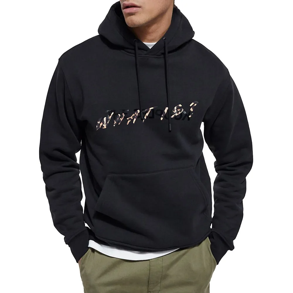 The Kooples What Is Inscription Cotton Hoodie