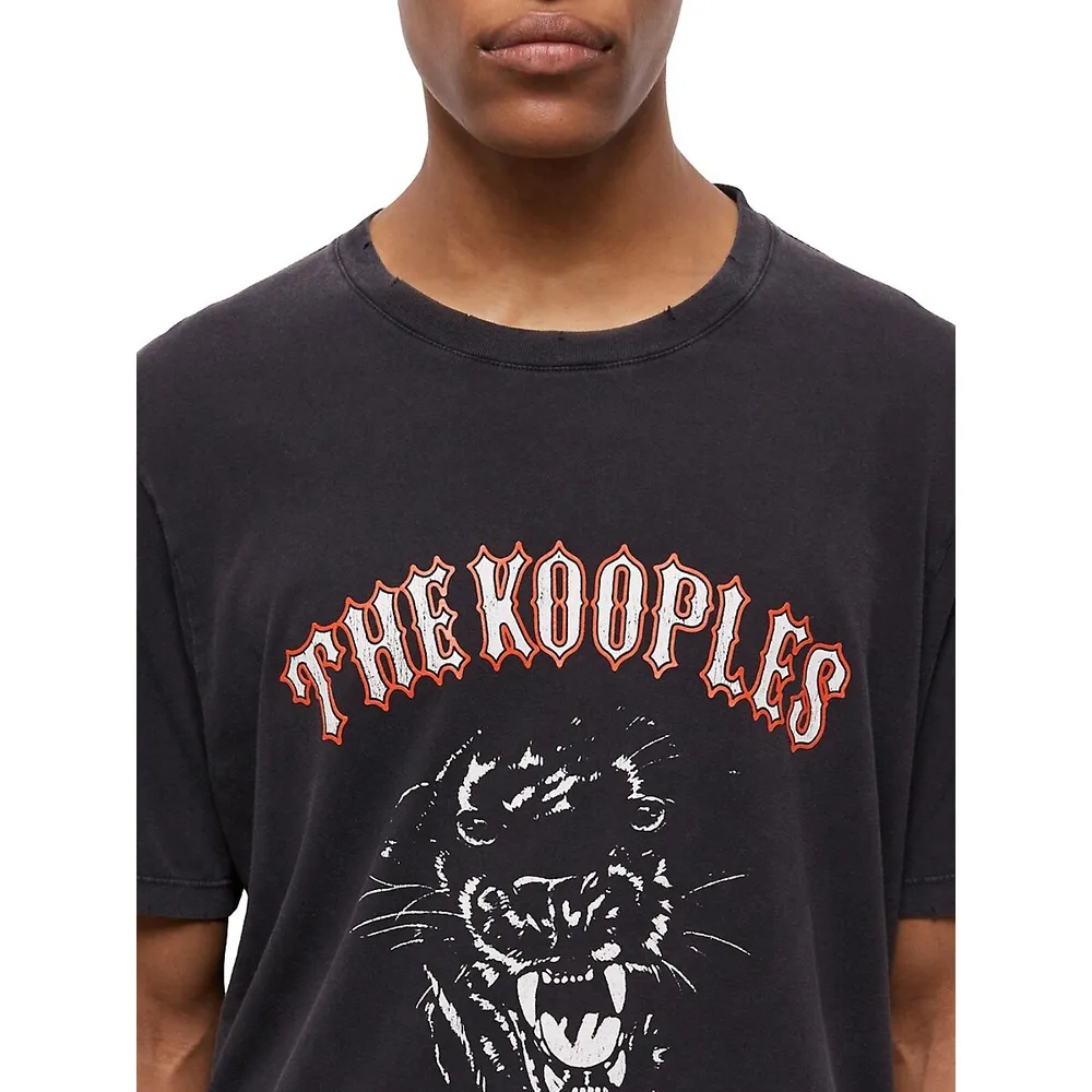 The Kooples Wild Spirit Panther Graphic T-Shirt