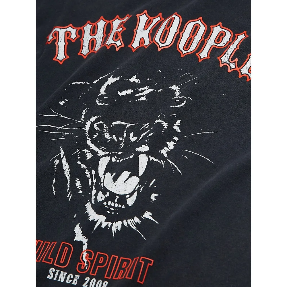 The Kooples Wild Spirit Panther Graphic T-Shirt