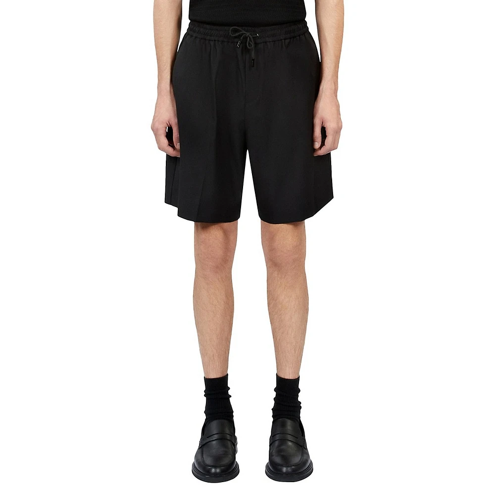 The Kooples Wool Drawstring Bermuda Shorts