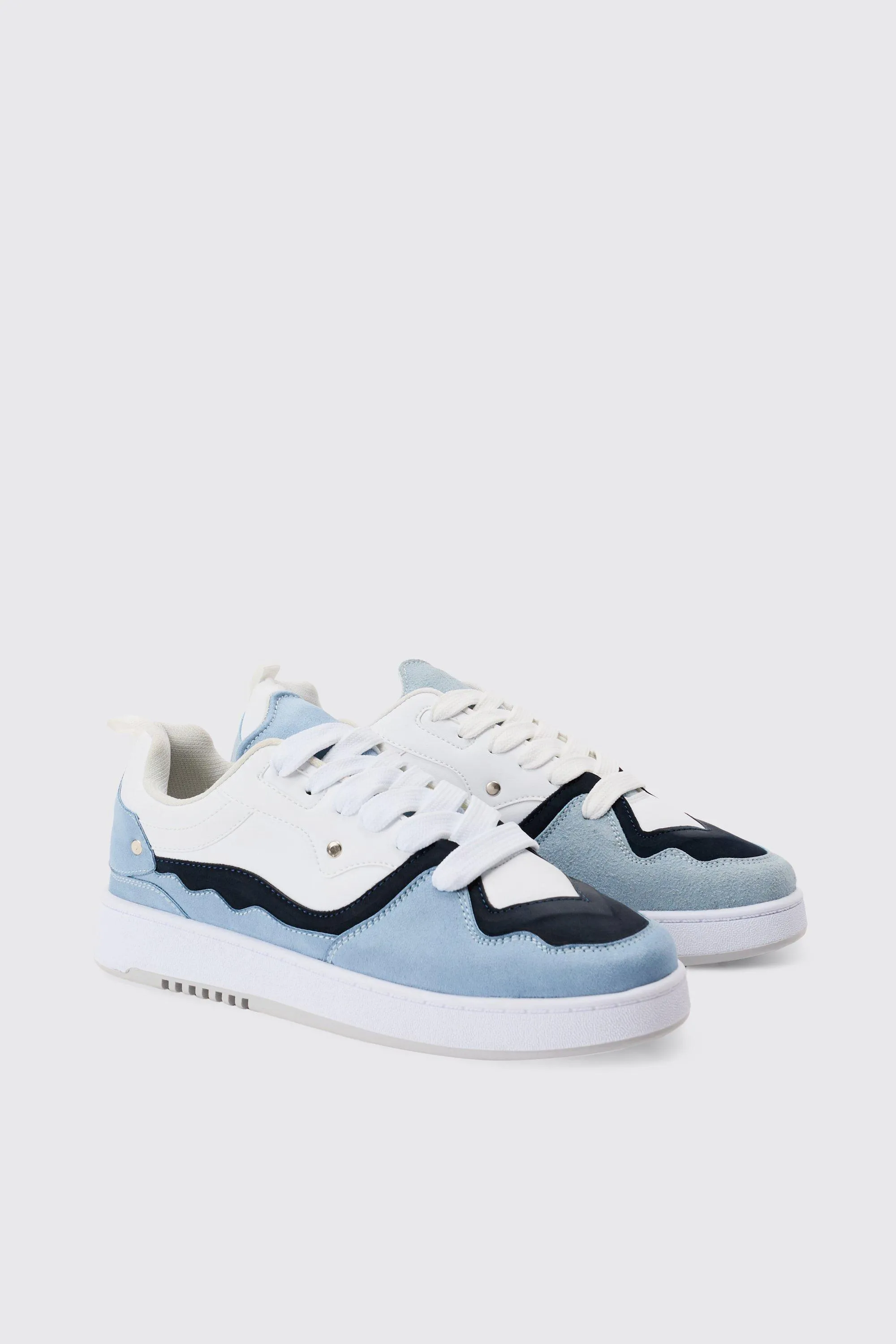 Tonal Chunky Sneakers In Blue