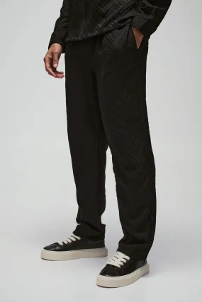 Tonal Geo Smart Straight Pants