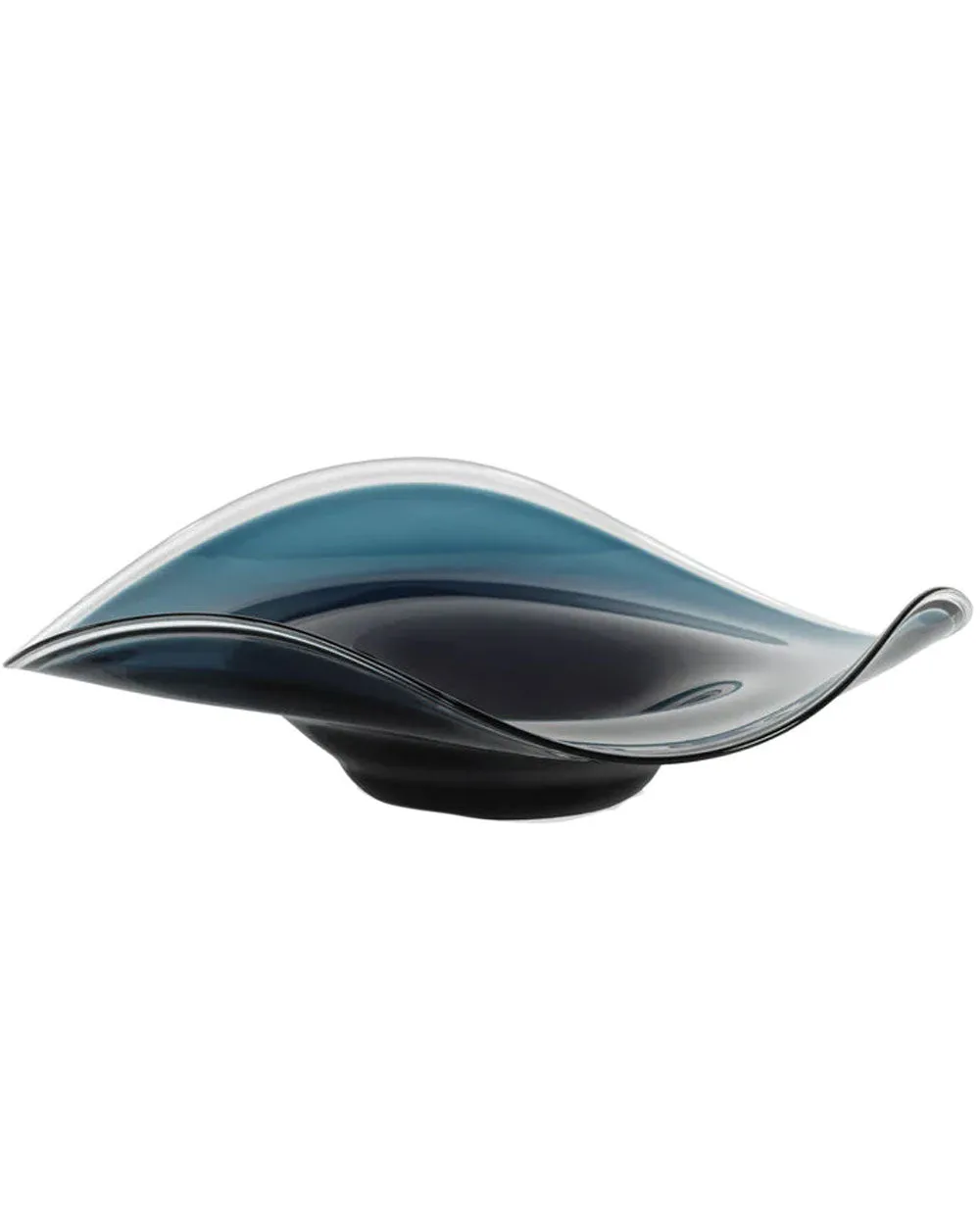 Tropezana Wave Glass Bowl in Blue