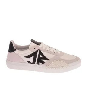 Two tone sneakers with side logo