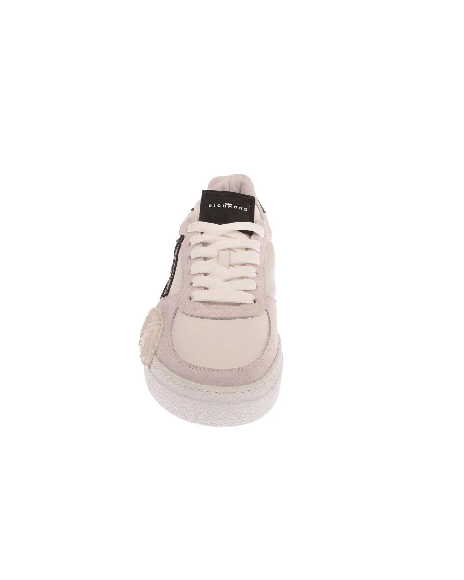 Two tone sneakers with side logo