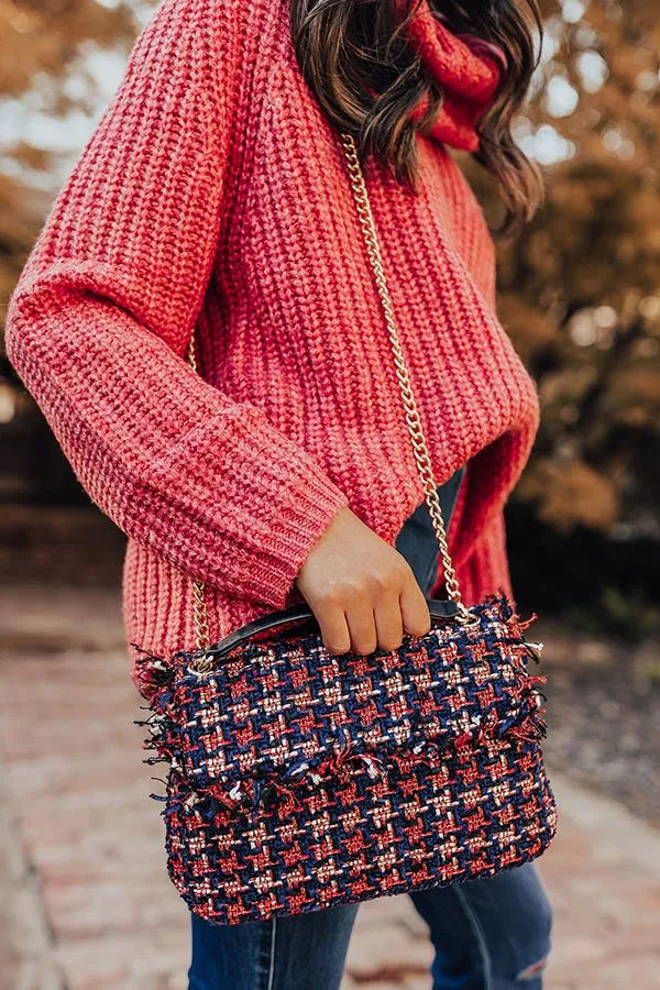 Unbeatable Sights Tweed Crossbody