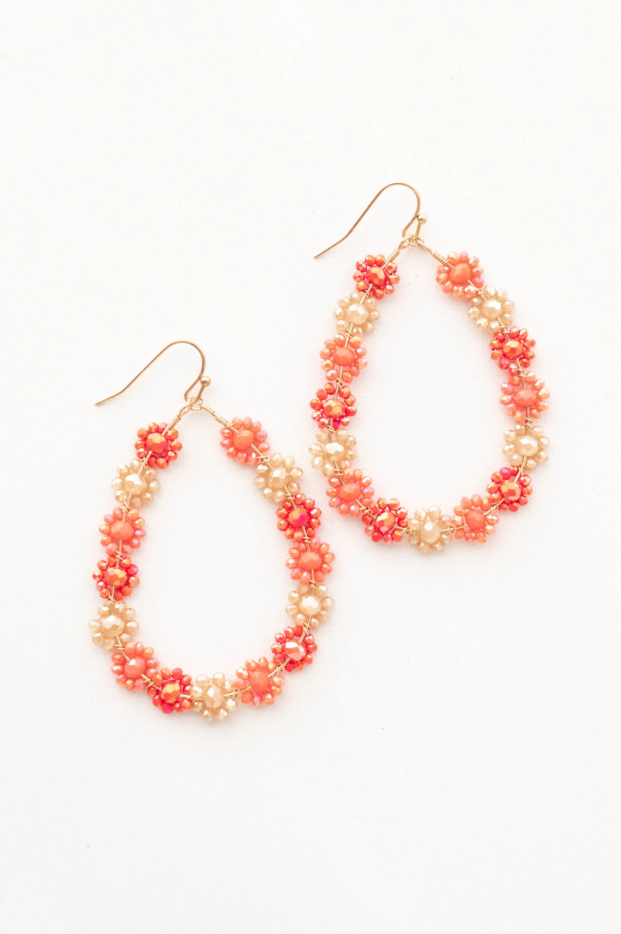 Wishing For Springtime Earrings, Orange Multi