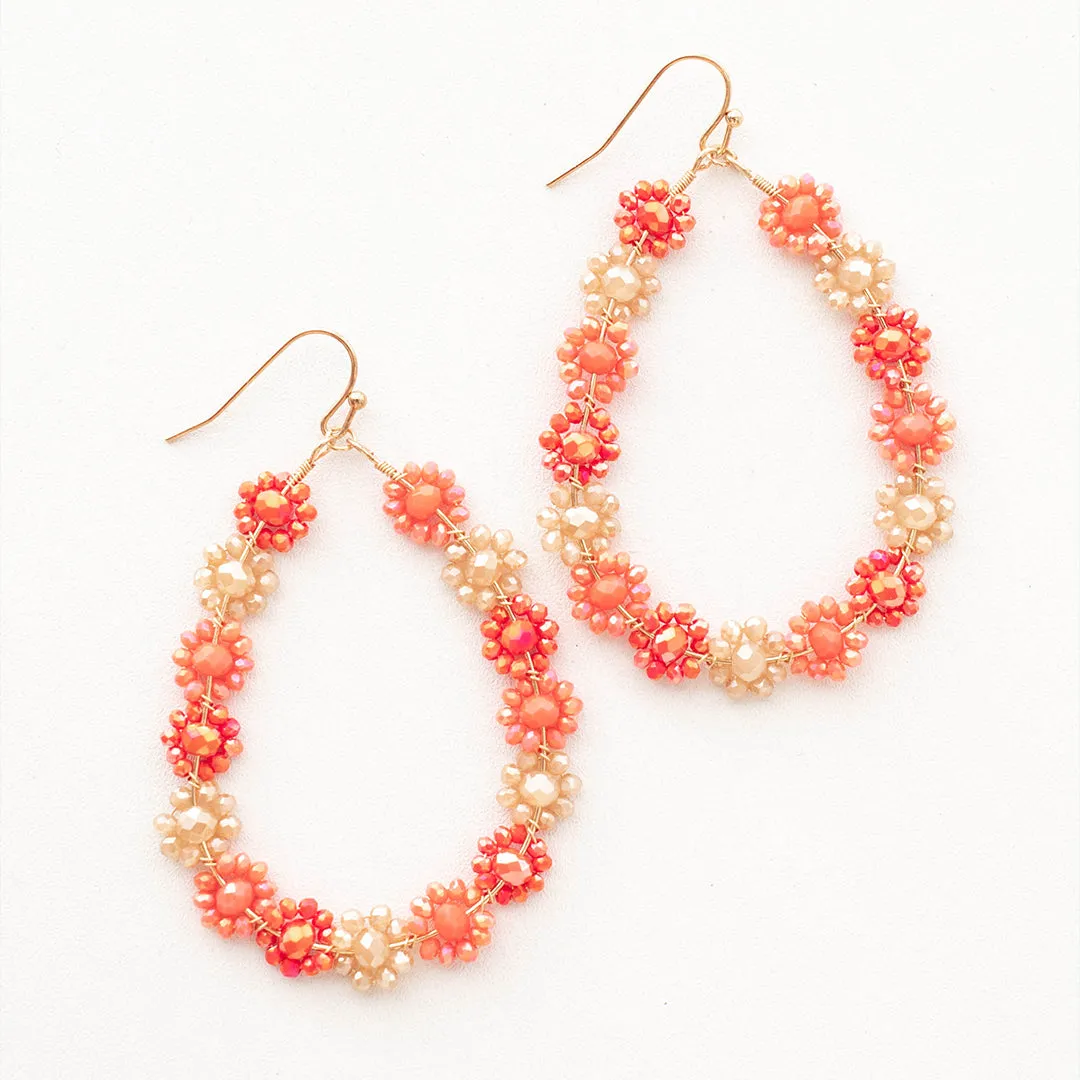 Wishing For Springtime Earrings, Orange Multi