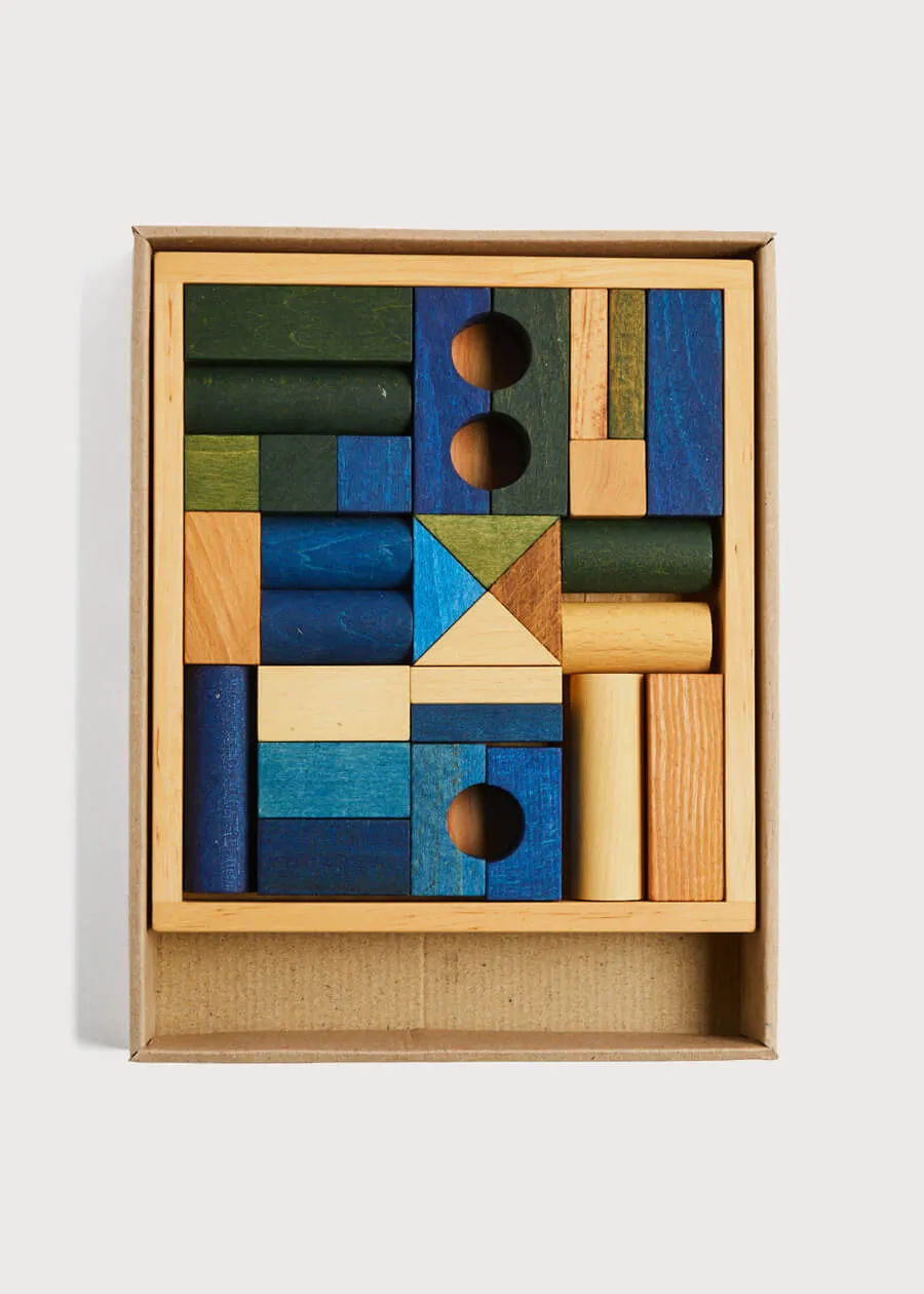 Wooden Blocks in Blue