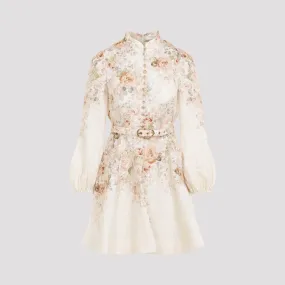 Zimmermann Illustration Buttoned Mini Dress