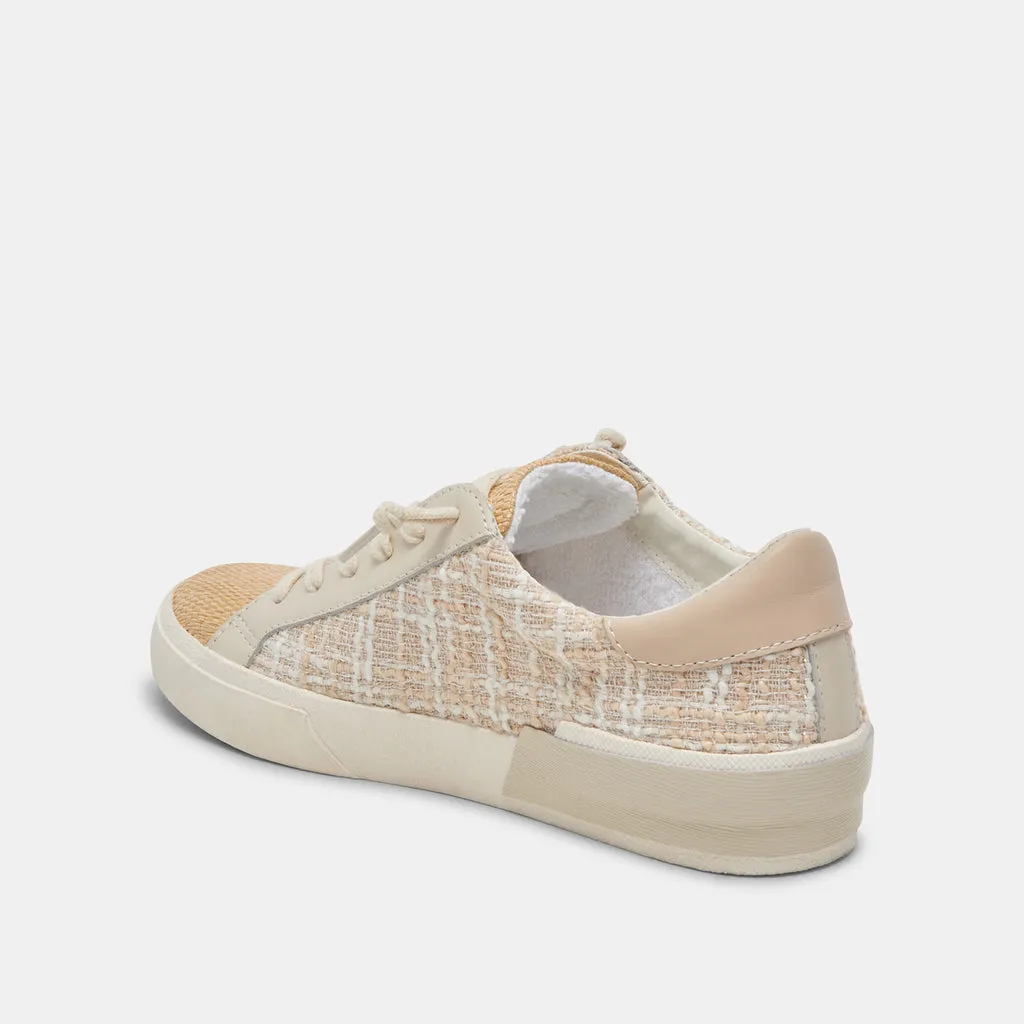 ZINA Sneakers Beige Multi Woven | Women's Elevated Beige Sneakers– Dolce Vita 6955421073474