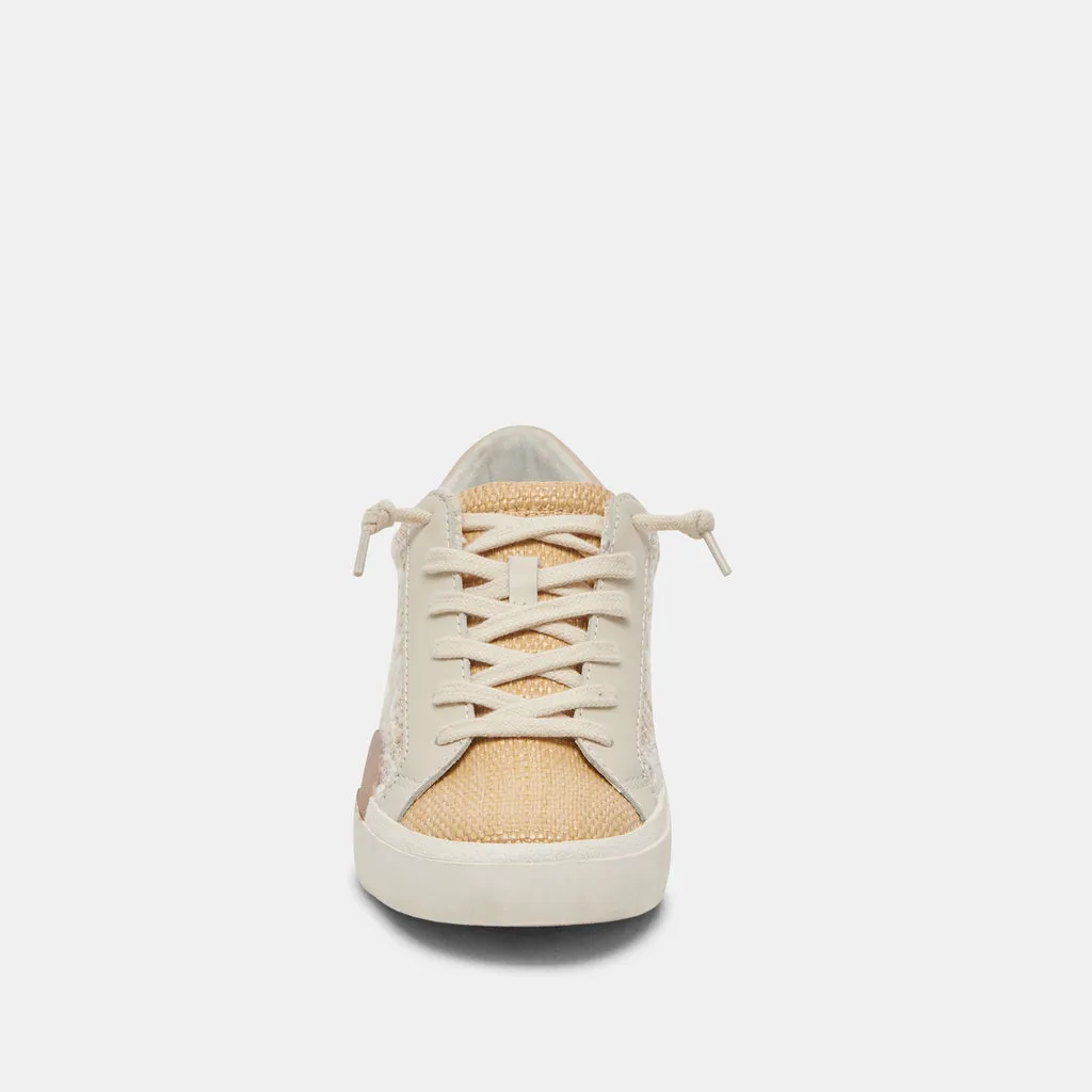 ZINA Sneakers Beige Multi Woven | Women's Elevated Beige Sneakers– Dolce Vita 6955421073474