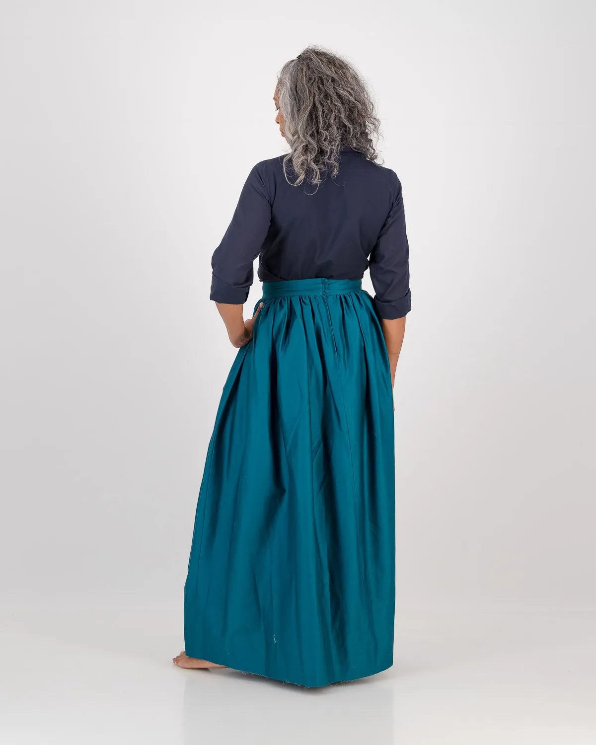 zinhle skirt - peacock